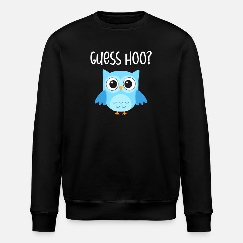 Hibou devinez hoo - Sweat bio ROLLER Stanley/Stella Unisexe - noir