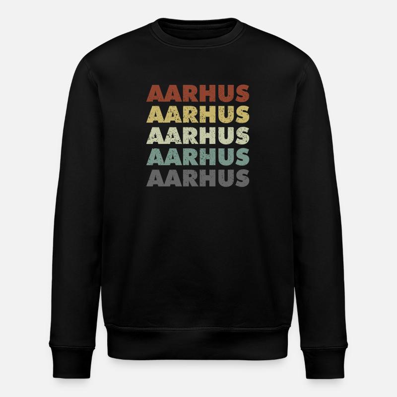 Aarhus - Denmark - Denmark - Scandinavia - Stanley/Stella ROLLER Unisex Organic Sweatshirt - black