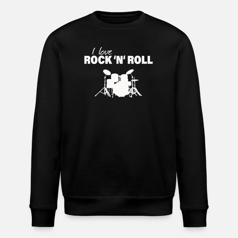 Rock and roll - Sweat bio ROLLER Stanley/Stella Unisexe - noir