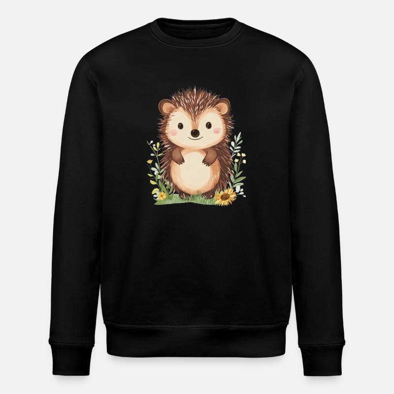 Igel - Stanley/Stella Unisex Bio-Sweatshirt ROLLER - Schwarz