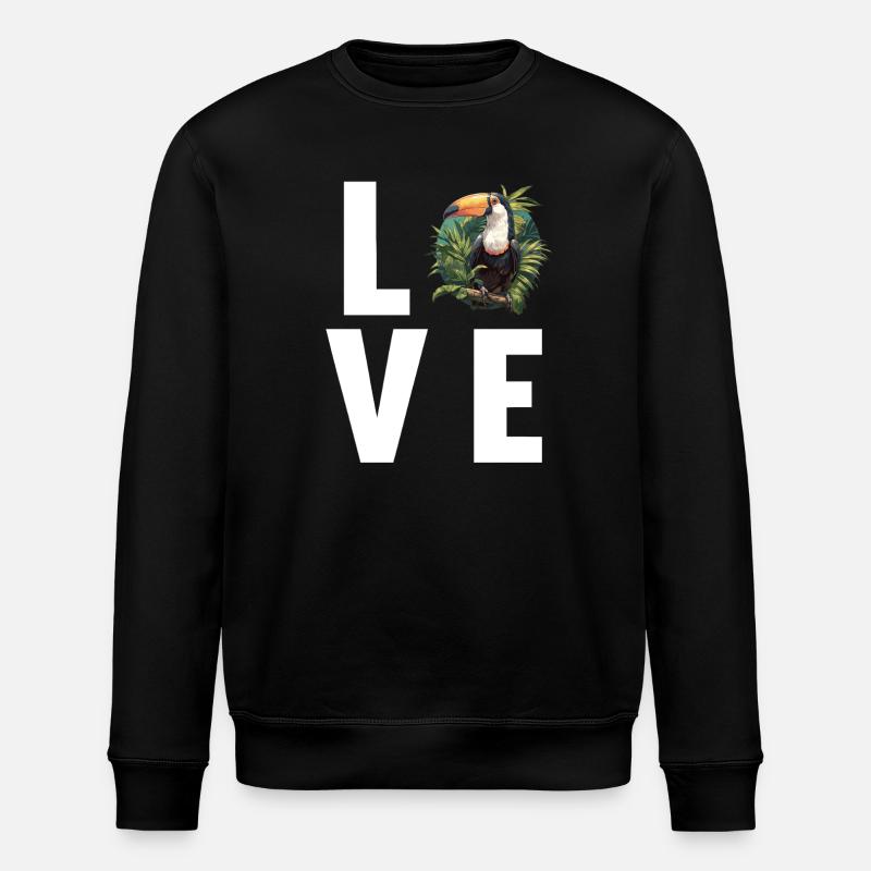 Toucans Toucan - Stanley/Stella ROLLER Unisex Organic Sweatshirt - black