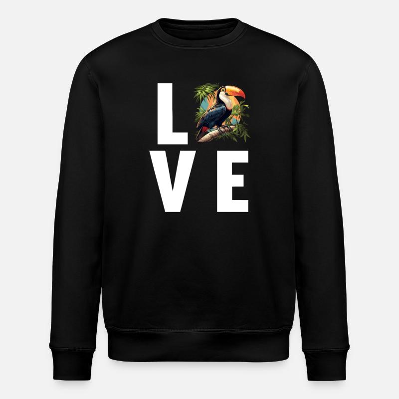 Toucans Toucan - Stanley/Stella ROLLER Unisex Organic Sweatshirt - black