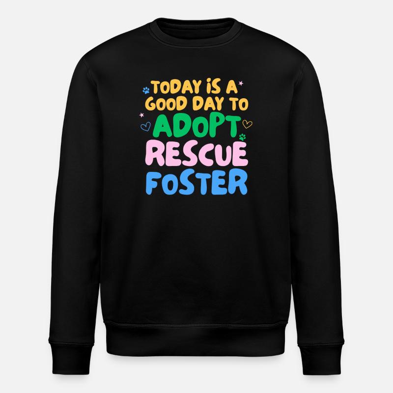 ADOPTIEREN SIE DON'T SHOP - Stanley/Stella Unisex Bio-Sweatshirt ROLLER - Schwarz