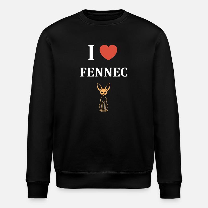 J aime Fennec - Sweat bio ROLLER Stanley/Stella Unisexe - noir