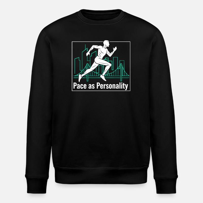 Pace as Personality - Stanley/Stella ROLLER Unisex Organic Sweatshirt - black