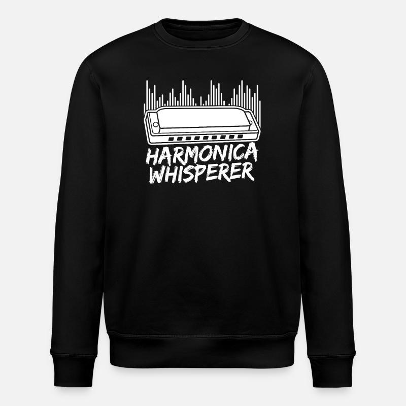 Harmonica Musican Whisperer Harmonica - Stanley/Stella ROLLER Unisex Organic Sweatshirt - black