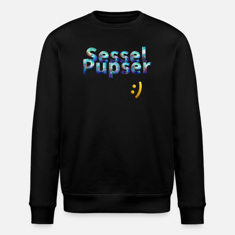 Sesselpupser - Stanley/Stella Unisex Bio-Sweatshirt ROLLER - Schwarz