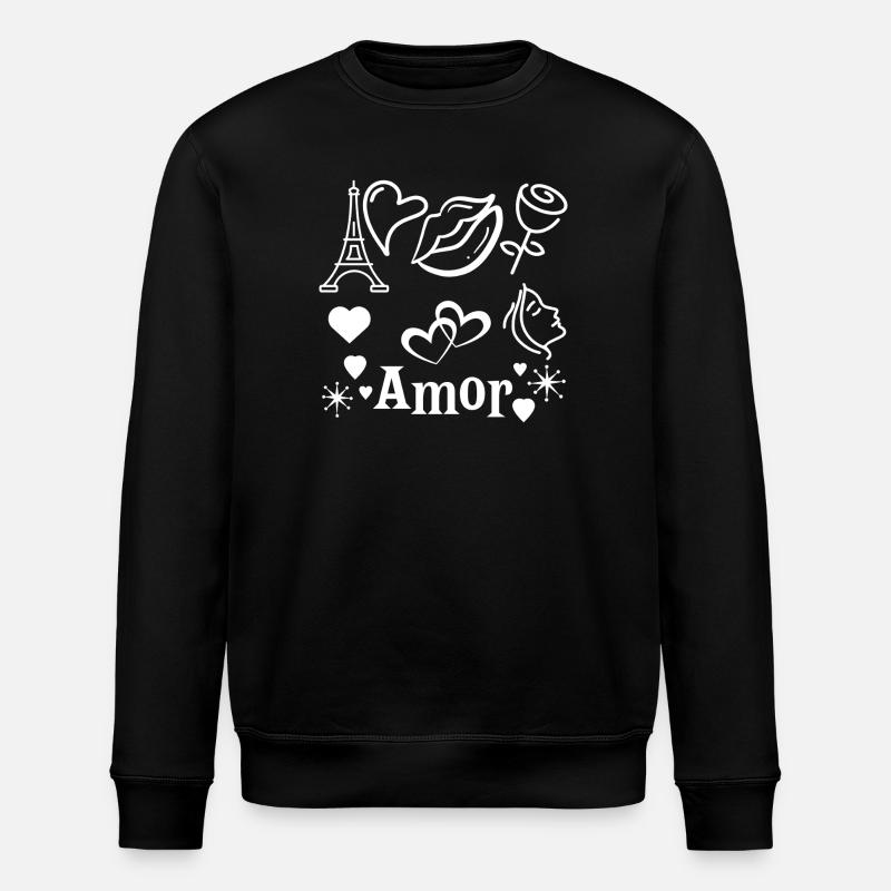 Amor - Sweat bio ROLLER Stanley/Stella Unisexe - noir