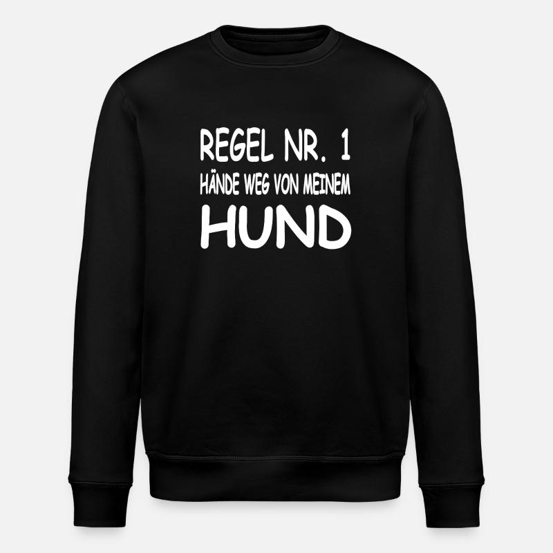 canine - Stanley/Stella ROLLER Unisex Organic Sweatshirt - black