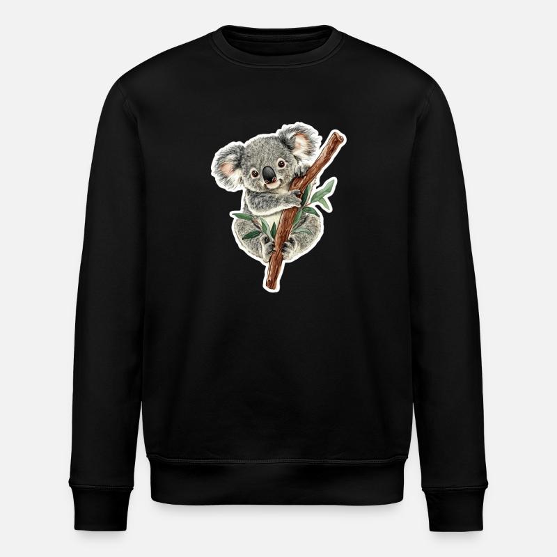 Koala - Stanley/Stella Unisex Bio-Sweatshirt ROLLER - Schwarz