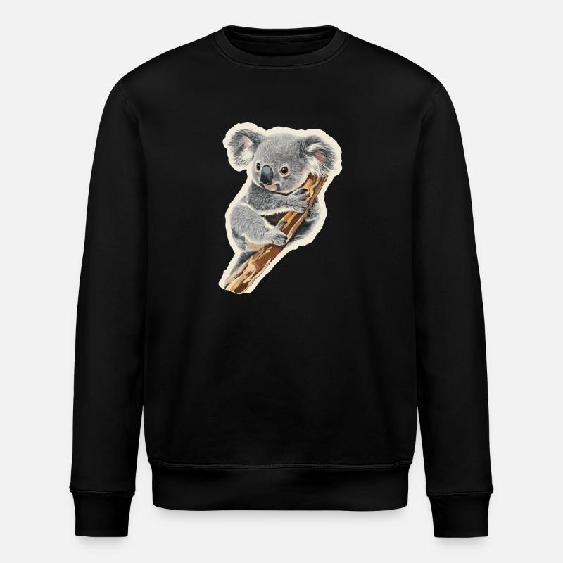 Koala - Stanley/Stella ROLLER Unisex Organic Sweatshirt - black