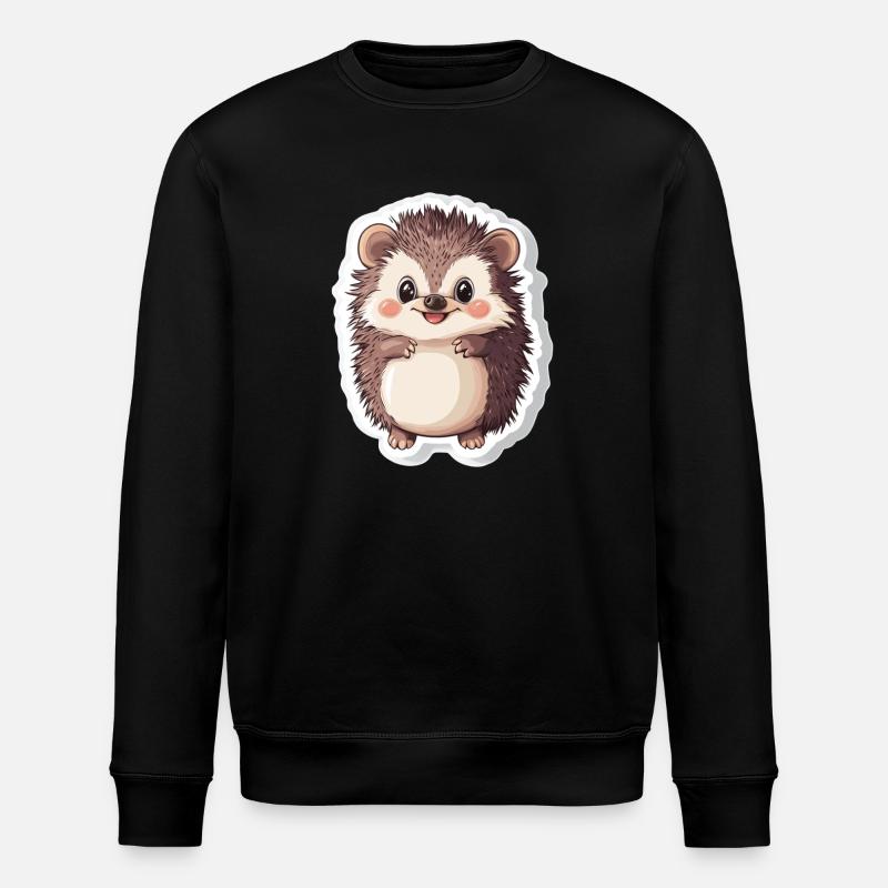 Hérisson - Sweat bio ROLLER Stanley/Stella Unisexe - noir