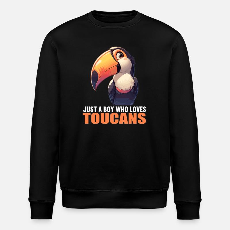 Toucans Toucan - Stanley/Stella ROLLER Unisex Organic Sweatshirt - black