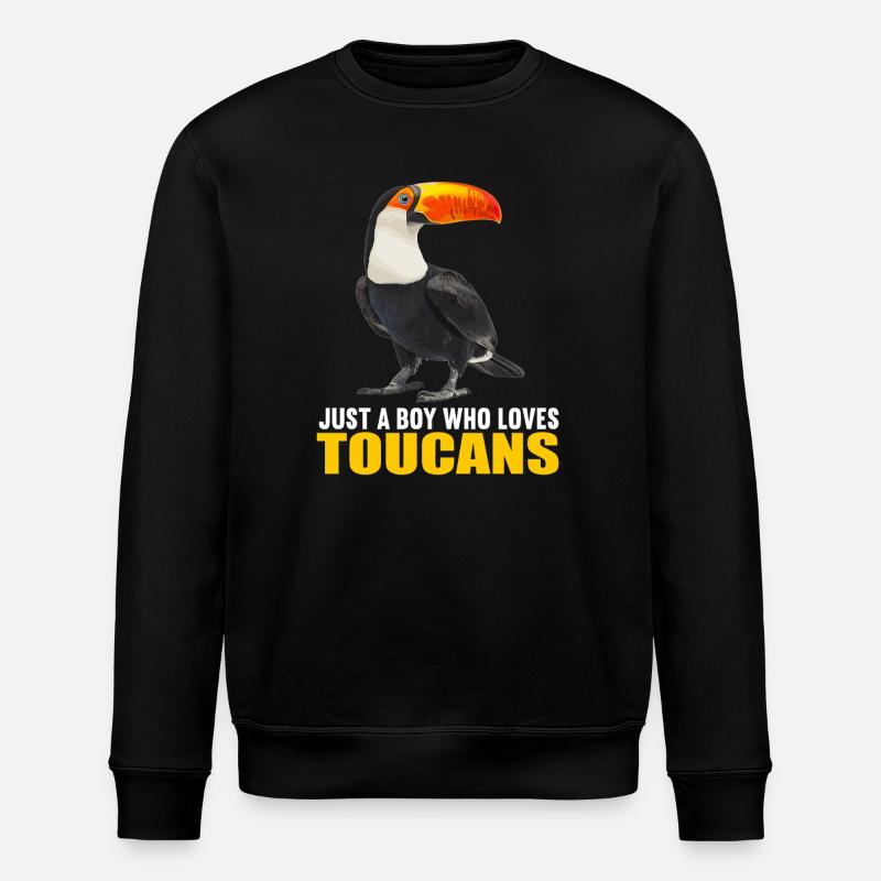 Tukane Tukan - Stanley/Stella Unisex Bio-Sweatshirt ROLLER - Schwarz