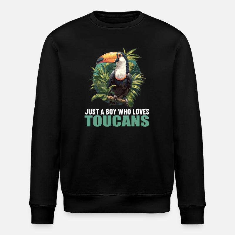 Tukane Tukan - Stanley/Stella Unisex Bio-Sweatshirt ROLLER - Schwarz