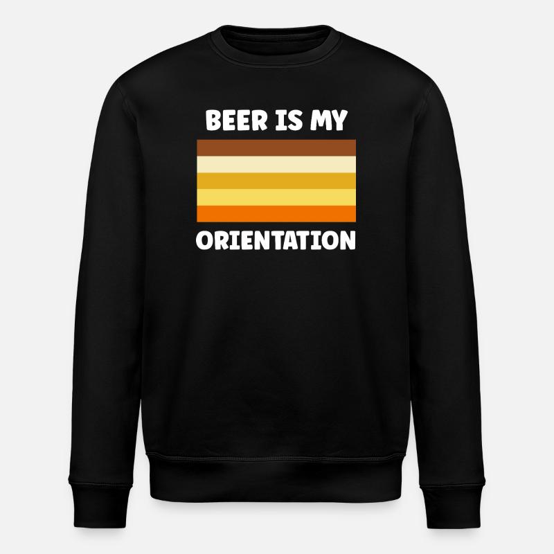 Bier ist meine Orientierung - Stanley/Stella Unisex Bio-Sweatshirt ROLLER - Schwarz