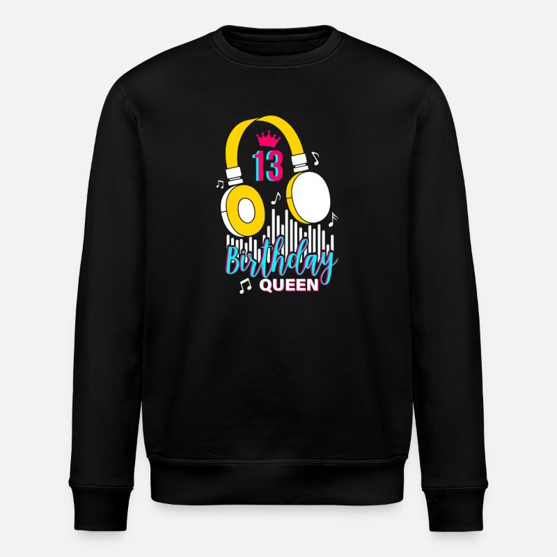 Anniversaire Reine 13ème anniversaire - Sweat bio ROLLER Stanley/Stella Unisexe - noir