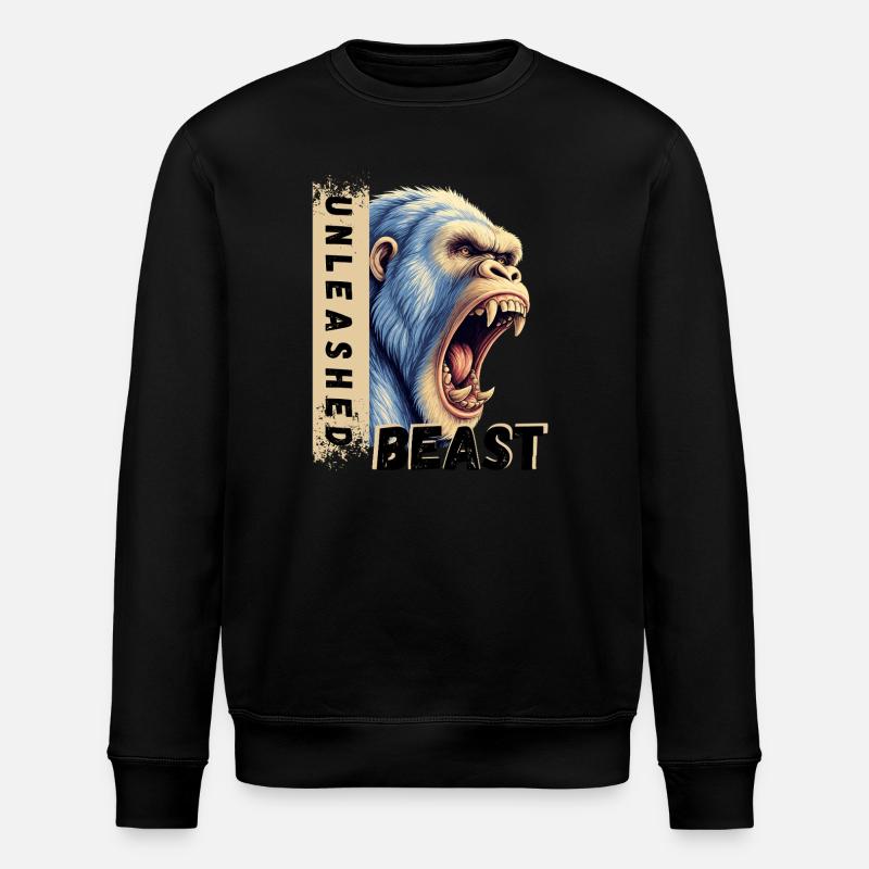 Gorrila UNLEASHED - Gym - Stanley/Stella ROLLER Unisex Organic Sweatshirt - black