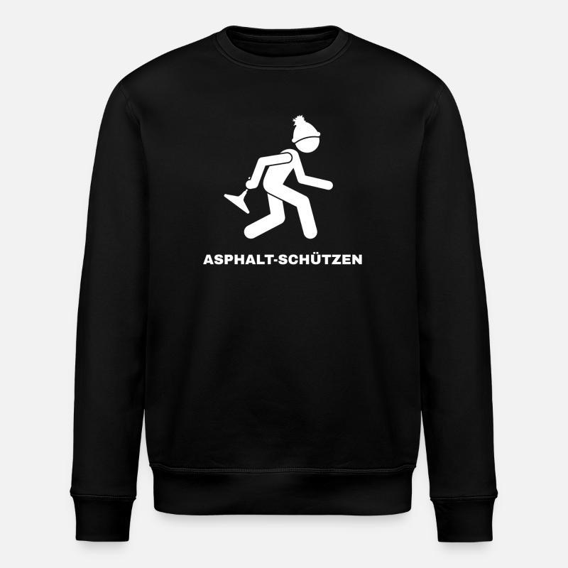 TIREURS D’ASPHALTE - Sweat bio ROLLER Stanley/Stella Unisexe - noir