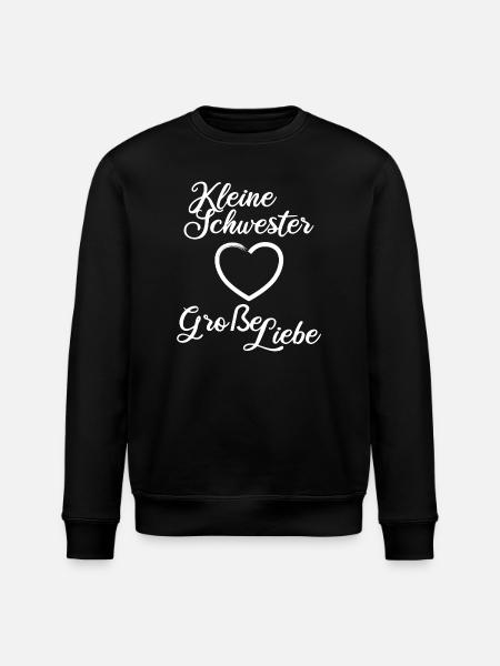 Kleine Schwester Große Liebe - Stanley/Stella Unisex Bio-Sweatshirt ROLLER - Schwarz