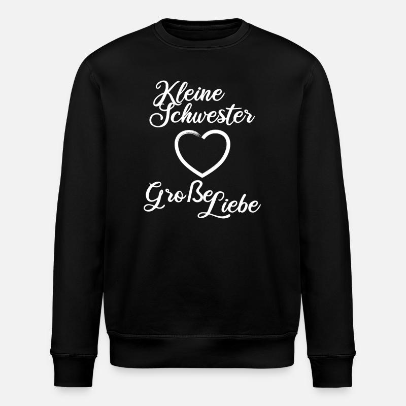 Petite sœur Grand Amour - Sweat bio ROLLER Stanley/Stella Unisexe - noir