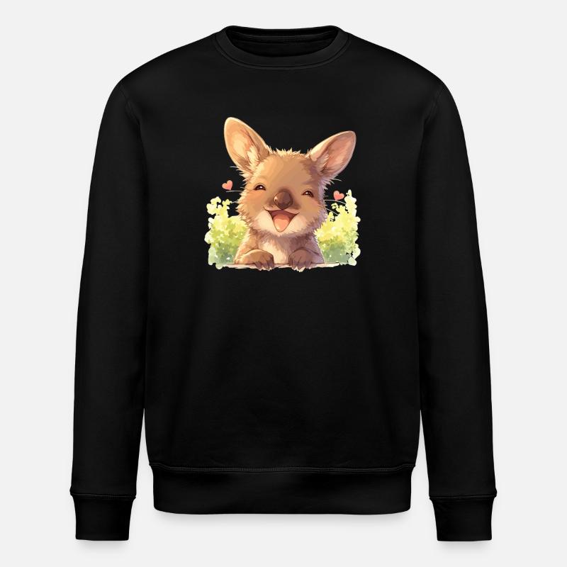 Wallabies Wallaby - Stanley/Stella ROLLER Unisex Organic Sweatshirt - black