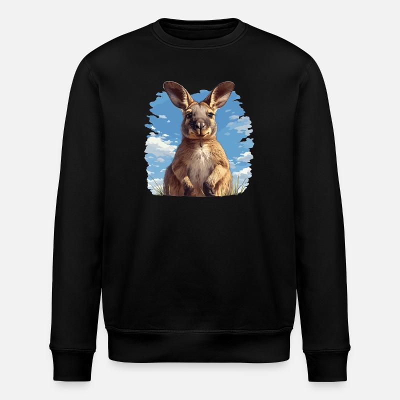 Wallabys Wallaby - Stanley/Stella Unisex Bio-Sweatshirt ROLLER - Schwarz