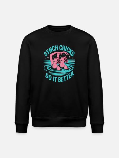 Synchronschwimmen Kunstschwimmen Wassersport - Stanley/Stella Unisex Bio-Sweatshirt ROLLER - Schwarz