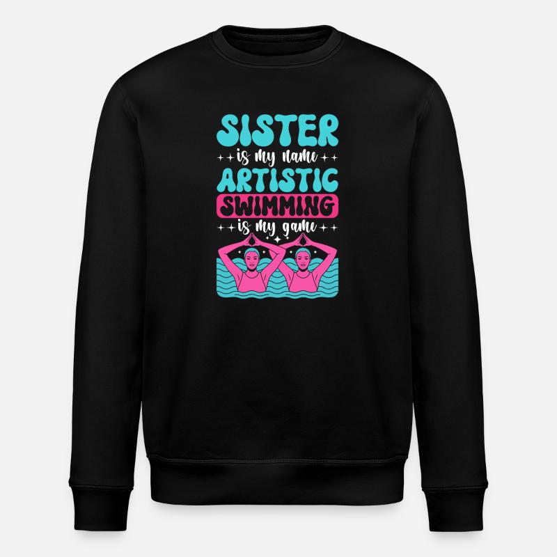 Synchronschwimmen Kunstschwimmen Wassersport - Stanley/Stella Unisex Bio-Sweatshirt ROLLER - Schwarz