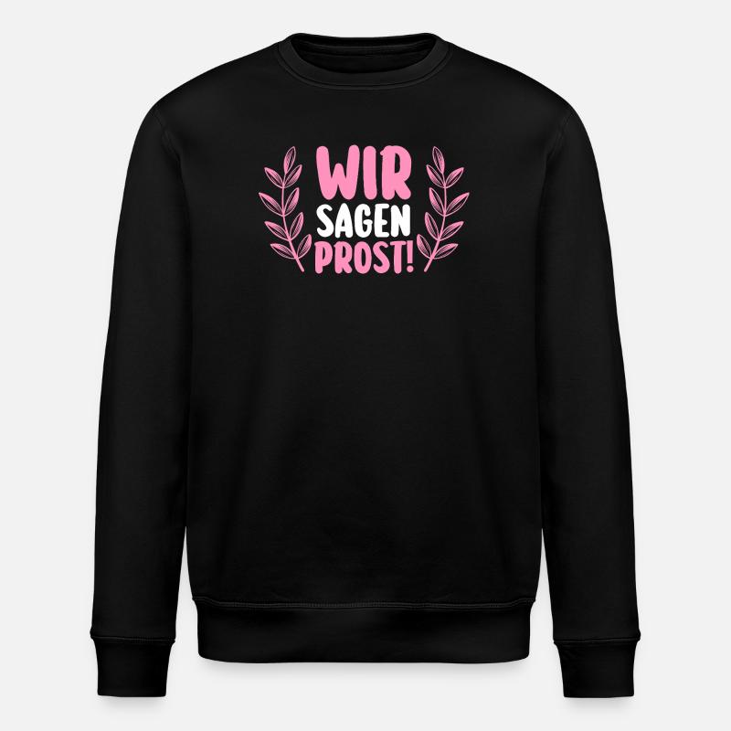 JGA Team Braut Junggesellinnenabschied - Stanley/Stella Unisex Bio-Sweatshirt ROLLER - Schwarz