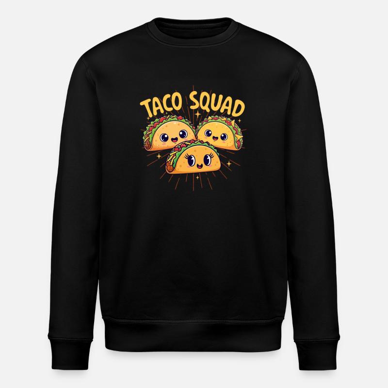 Taco Squad Lustige Fiesta Group Vibes - Stanley/Stella Unisex Bio-Sweatshirt ROLLER - Schwarz