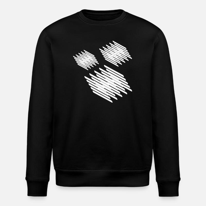 Conception de carrés géométriques - Sweat bio ROLLER Stanley/Stella Unisexe - noir