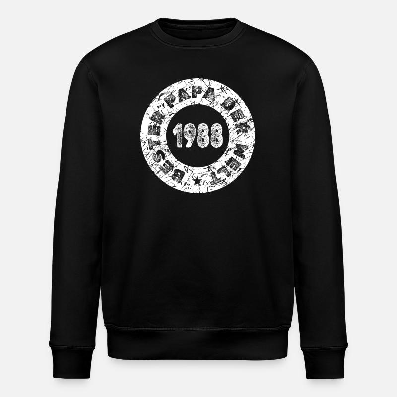 Papa 1988 - Stanley/Stella ROLLER Unisex Organic Sweatshirt - black