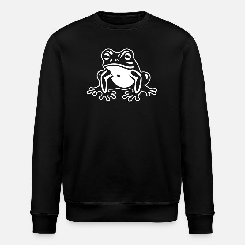 Frosch Tier - Stanley/Stella Unisex Bio-Sweatshirt ROLLER - Schwarz