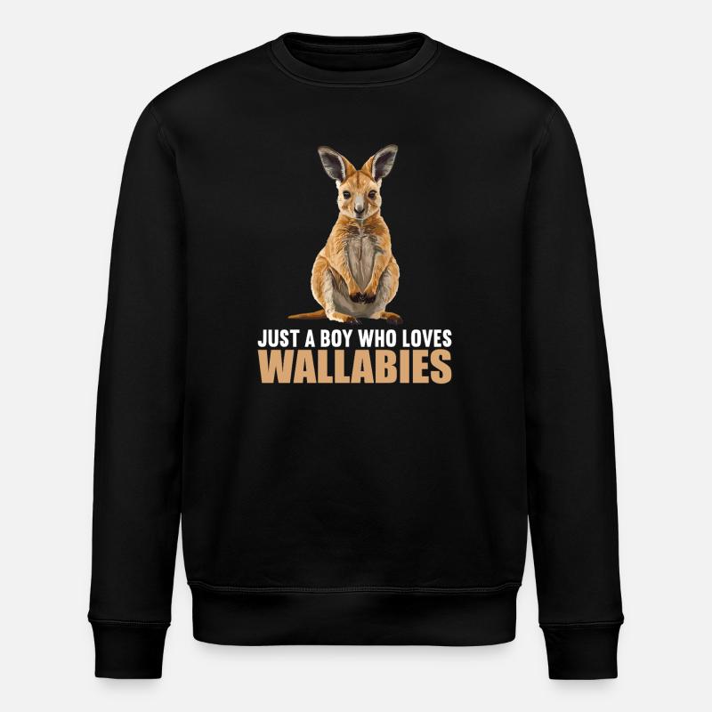 Wallabys Wallaby - Stanley/Stella Unisex Bio-Sweatshirt ROLLER - Schwarz