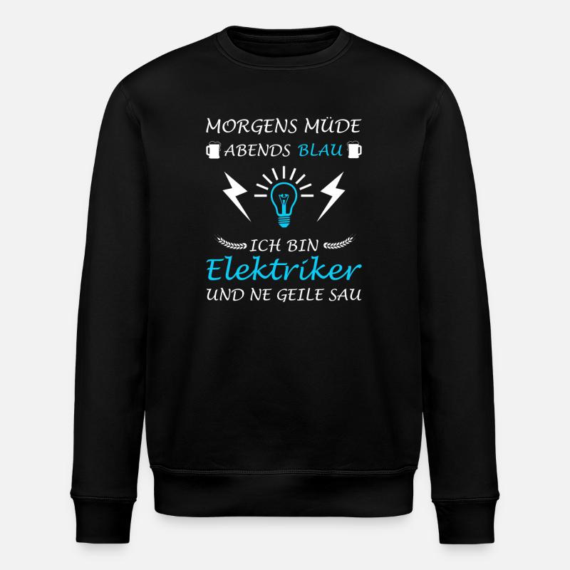 Electrician Master Electronics Technician Electrician - Stanley/Stella ROLLER Unisex Organic Sweatshirt - black