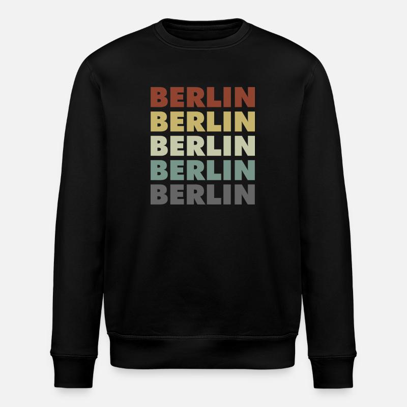 Berlin - Germany - Deutschland - Lettering - Stanley/Stella Unisex Bio-Sweatshirt ROLLER - Schwarz