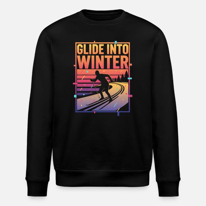 Glissez en hiver Neon Retro - Sweat bio ROLLER Stanley/Stella Unisexe - noir
