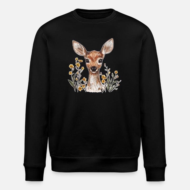 Reh - Stanley/Stella Unisex Bio-Sweatshirt ROLLER - Schwarz