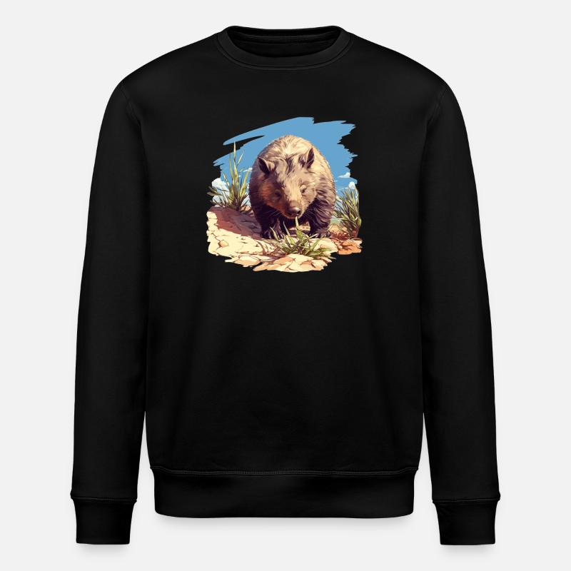 Wombats Wombat - Stanley/Stella Unisex Bio-Sweatshirt ROLLER - Schwarz