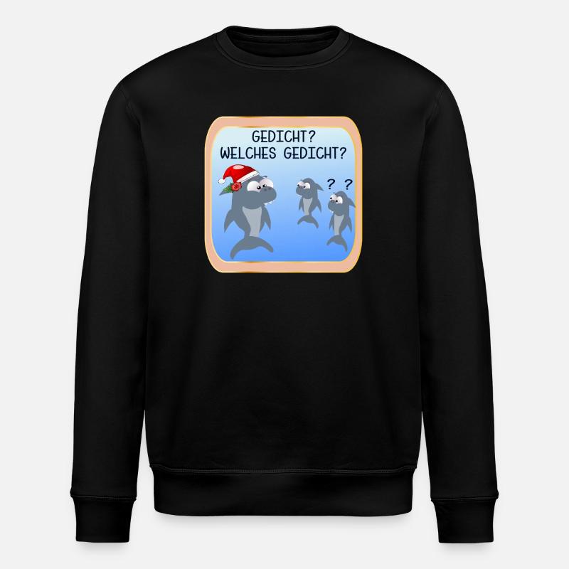 WEIHNACHTEN TRADITION WEIHNACHTSGEDICHTE - Stanley/Stella Unisex Bio-Sweatshirt ROLLER - Schwarz