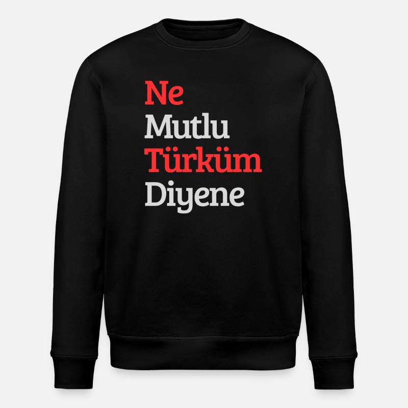 Turkey Design - Stanley/Stella ROLLER Unisex Organic Sweatshirt - black