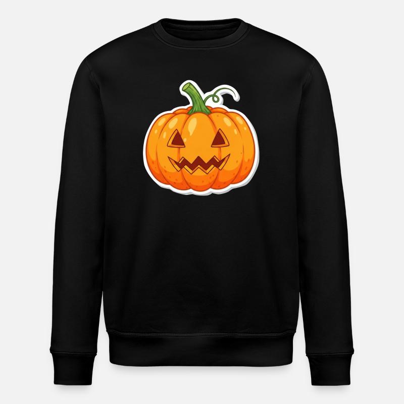joyeux Halloween citrouille autocollant - Sweat bio ROLLER Stanley/Stella Unisexe - noir