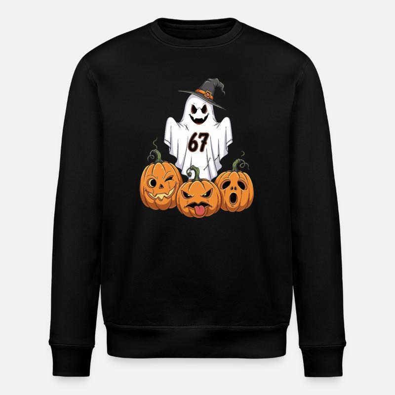 Ghost 67 Citrouilles d’Halloween - Sweat bio ROLLER Stanley/Stella Unisexe - noir