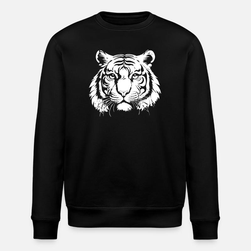 Tiger - Stanley/Stella Unisex Bio-Sweatshirt ROLLER - Schwarz