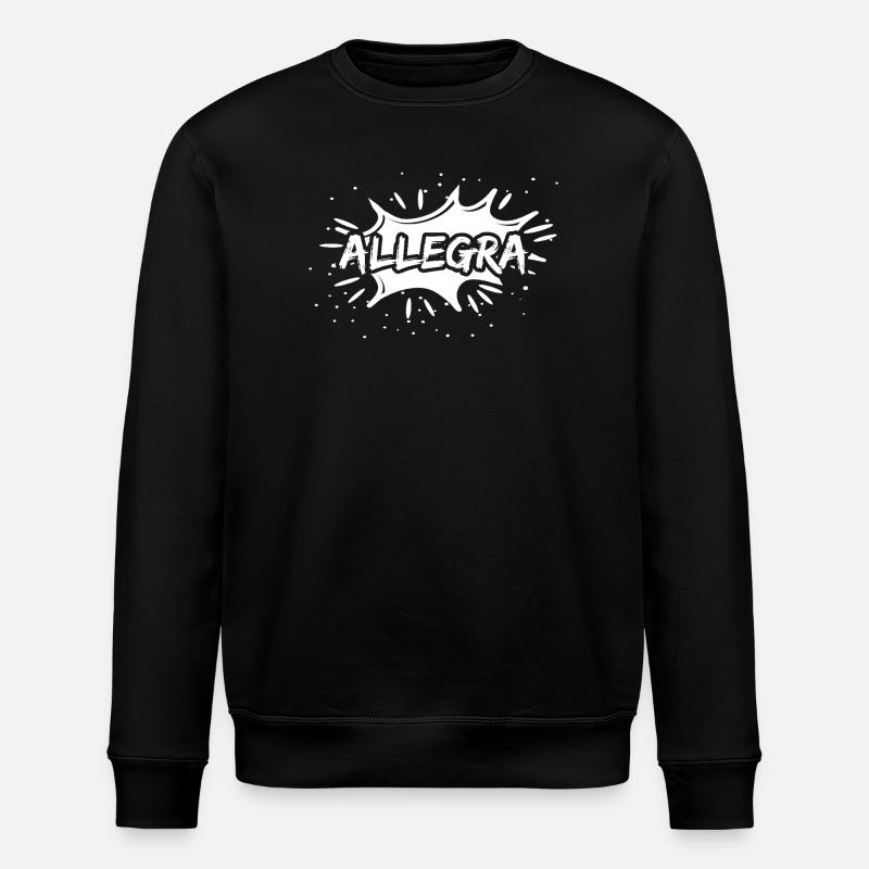 Allegra als Allegra - Stanley/Stella Unisex Bio-Sweatshirt ROLLER - Schwarz