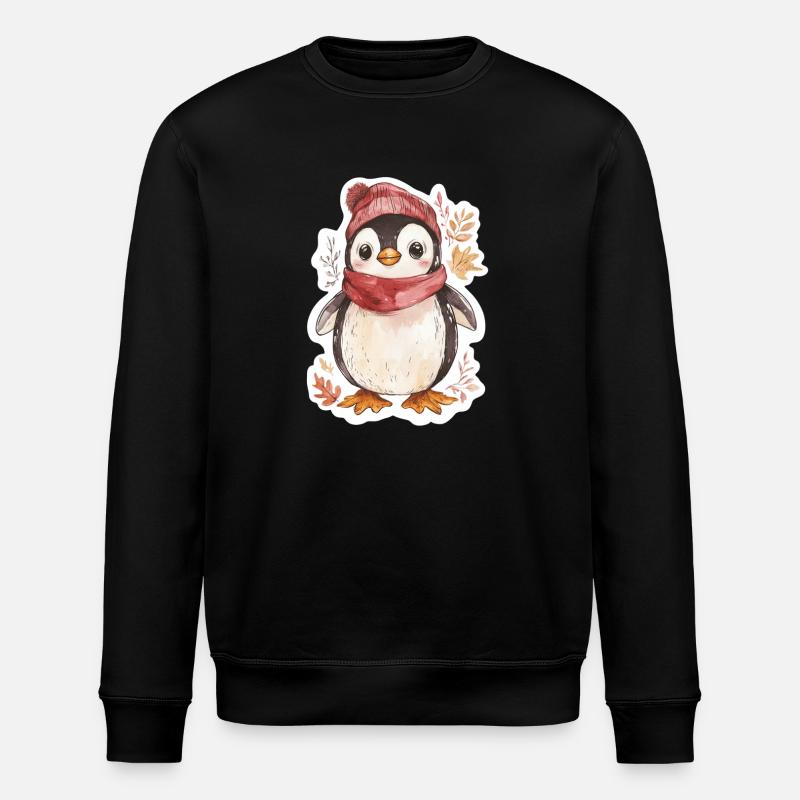 Penguin - Stanley/Stella ROLLER Unisex Organic Sweatshirt - black