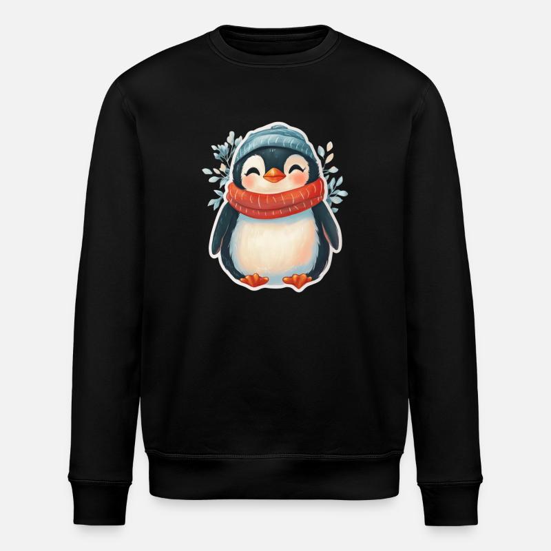 Penguin - Stanley/Stella ROLLER Unisex Organic Sweatshirt - black