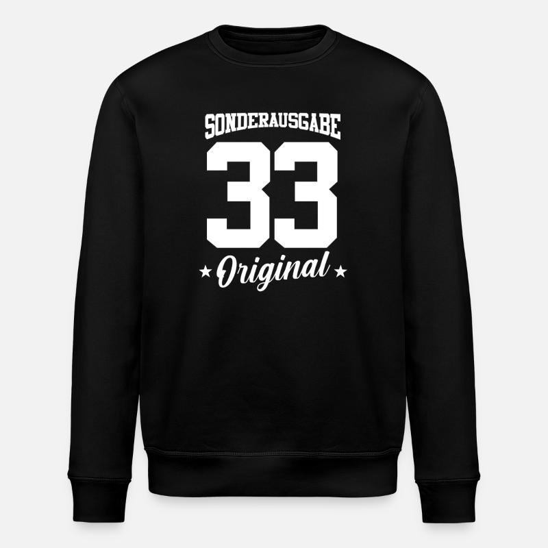 33 Birthday - Stanley/Stella ROLLER Unisex Organic Sweatshirt - black