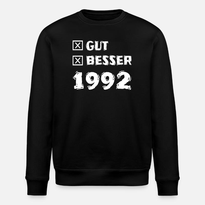 Gut 1992 - Stanley/Stella Unisex Bio-Sweatshirt ROLLER - Schwarz
